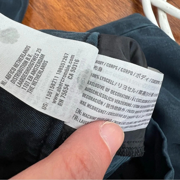 Abercrombie & Fitch High Rise Wide Leg Trouser Pants Size XS Short - Picture 6 of 6